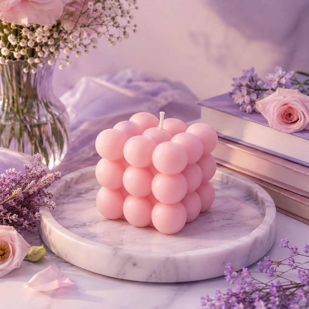 Bubble Cube Candle