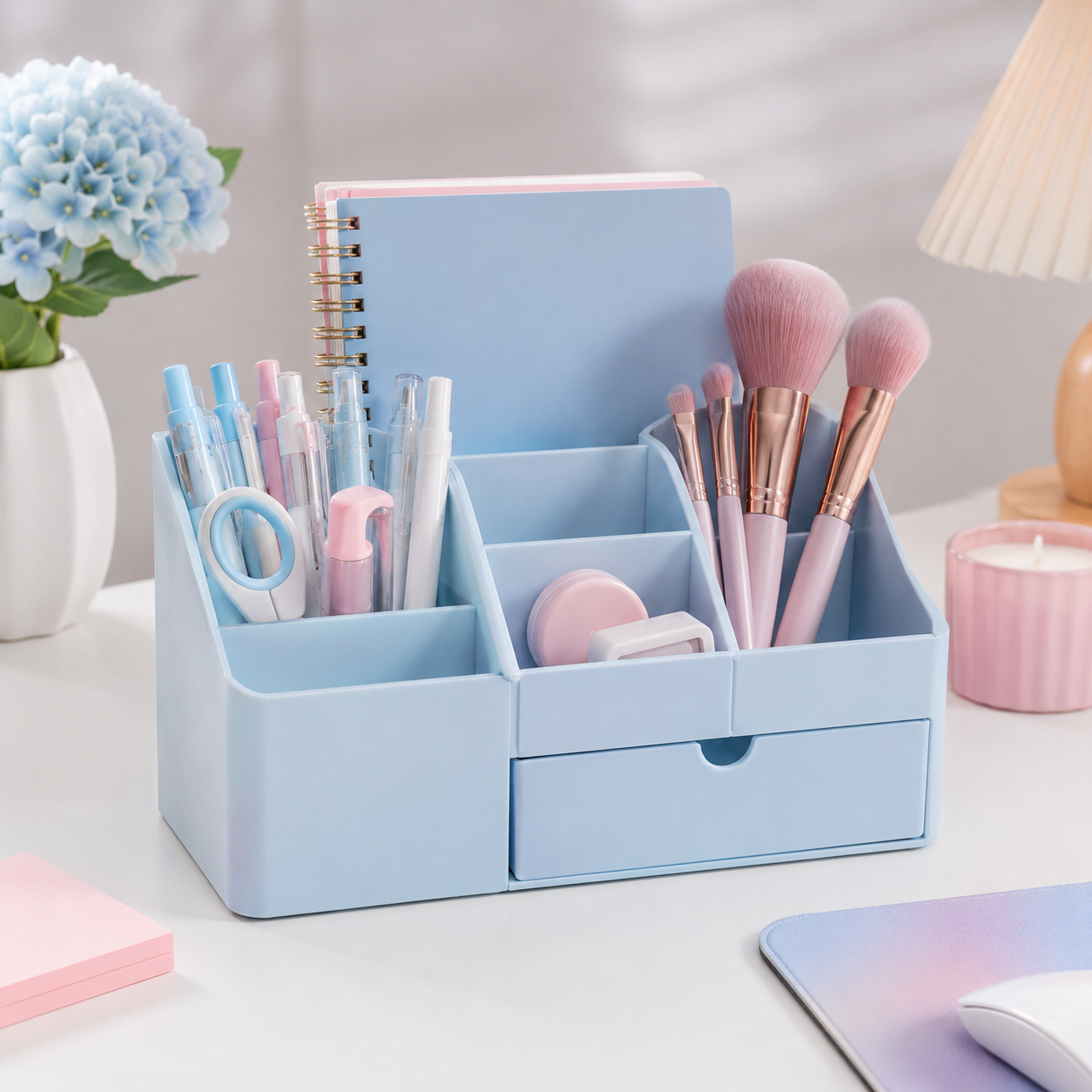 Sky Blue Desk Organizer