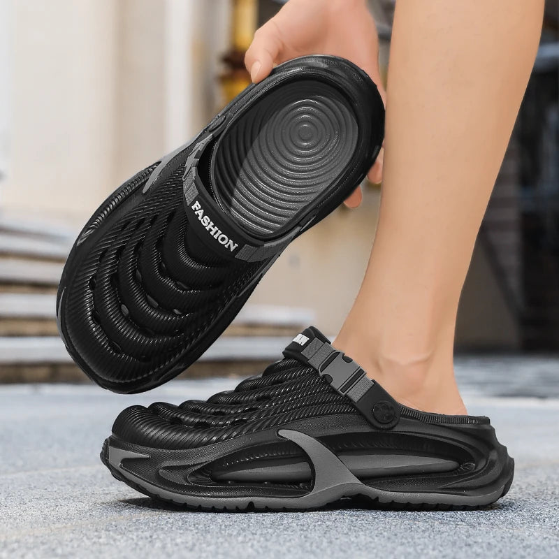 CloudStride Men's Comfort Clogs – Breathable Slip-On Sandals