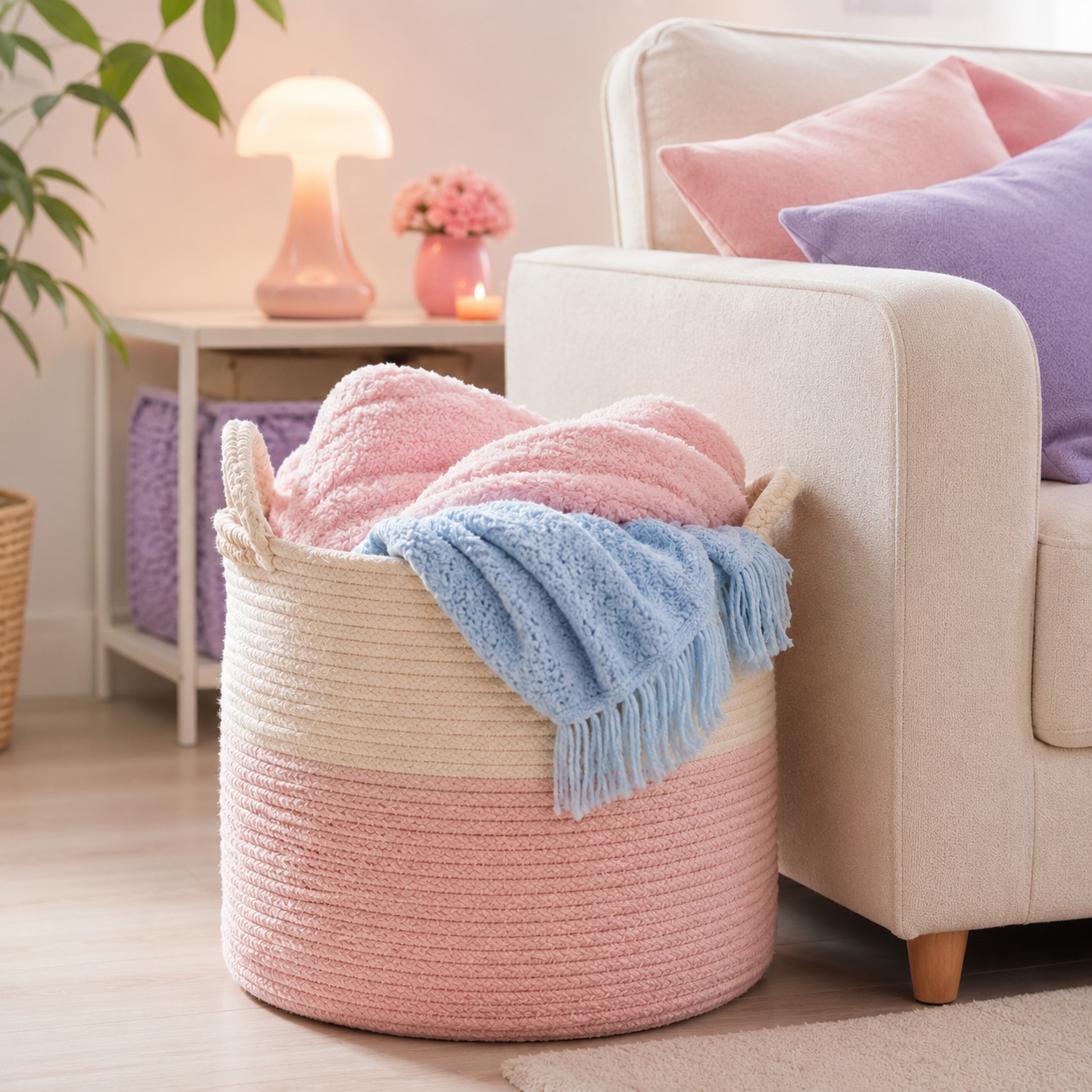 Pastel Storage Basket